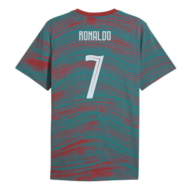 2026-2027 Portugal FtblCulture Tee AOP (Red) (Ronaldo 7)-SoccerKits Hub | Buy Soccer Jerseys Online